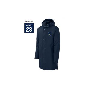*NEW**Great For the Field* Fairfield Rugby Club Waterproof Insulated Sideline Jacket in Navy