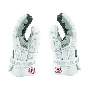 Kingston Lacrosse CUSTOM Maverik M6 Lacrosse Glove in White with Logo