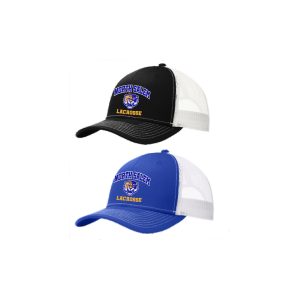 North Salem Youth Lacrosse ADJUSTABLE Snapback Trucker Hat in Black/White Or Royal/White