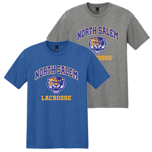 *NEW Color* North Salem Youth Lacrosse SHORT Sleeve Tri Blend Tee in Royal or Grey