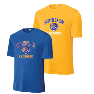 *NEW COLORS* North Salem Youth Lacrosse SHORT Sleeve Shooting Shirt in Royal or Gold