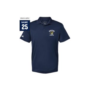 *NEW COLOR* Weston HS Men's Lacrosse ADIDAS Performance Polo in Navy or White