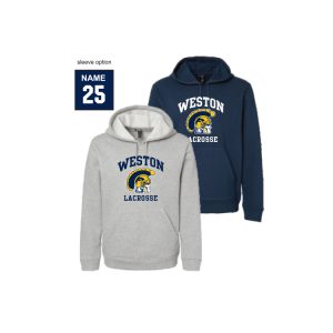 *NEW* Weston HS Lacrosse ADIDAS Heavyweight Hoody in Navy or Grey