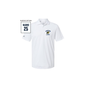 Weston HS Men's Lacrosse ADIDAS Performance Polo in White
