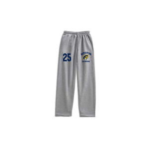 Weston HS Men's Lacrosse Heavyweight Fleece Sweatpants In Grey