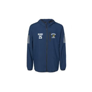 Weston HS Men's Lacrosse ADIDAS FULL Zip Windbreaker in Navy