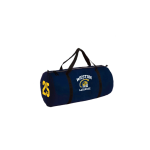 Weston HS Men's Lacrosse XL Equipment Duffle Bag in Navy