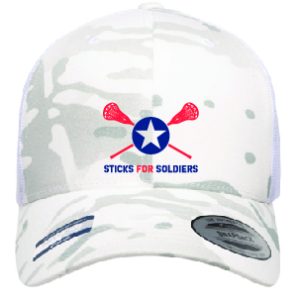 Staples HS Sticks for Soldiers Trucker Hat in White/Grey Camo