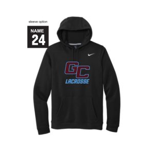 *NEW* Garden City Youth Lacrosse NIKE Club Fleece Hoody in Black