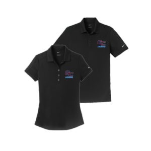 *NEW*For Dads & Moms* Garden City Youth Lacrosse NIKE Dri Fit Polo Shirt in Black