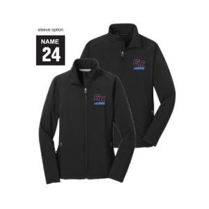 *NEW Great for the Family* Garden City Lacrosse Soft-Shell Jacket- NO HOOD- in Black