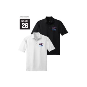 *NEW*For Dads & Moms* Garden City Youth Lacrosse NIKE Dri Fit Polo Shirt in Black or White