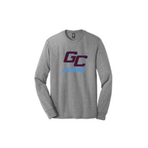 *NEW COLOR* Garden City Youth Lacrosse LONG Sleeve Tri Blend Tee in Grey