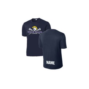 Weston Youth Lacrosse SHORT Sleeve Shooting Shirt with PLAYER NAME in Navy