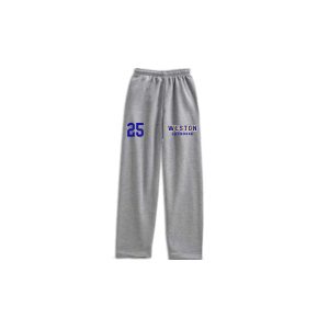 Weston Youth Lacrosse Heavyweight Fleece Sweatpants In Grey