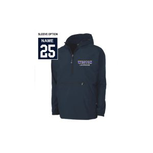 Weston Youth Lacrosse Windbreaker 1/4 Zip Pullover Jacket in Navy