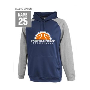 Fairfield Fierce Basketball Fleece Hoody in Navy/Grey
