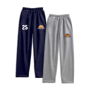 Fairfield Fierce Basketball Heavyweight Fleece Sweatpants in Grey or Navy
