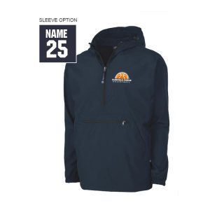 Fairfield Fierce Basketball LINED 1/4 Zip Pullover Team Jacket in Navy