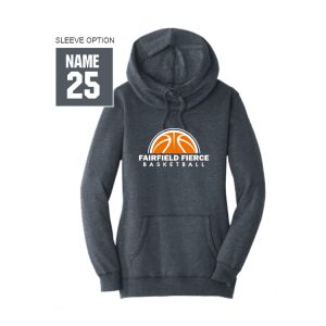 *For MOMS* Fairfield Fierce Basketball Women's Cowl Neck Hoody in Navy