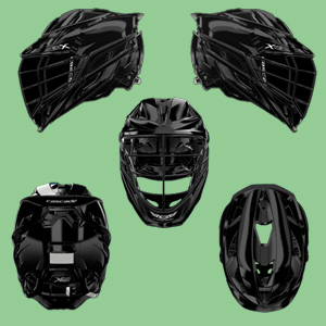 Buzzards Lacrosse - Cascade XRS Pro Helmet- All Black