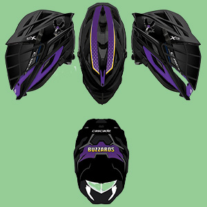 Buzzards Helmet-Option 1-Black-Purple