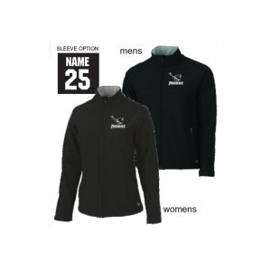 Providence Lacrosse Men's and Women's Soft Shell Charles River Jacket in Black