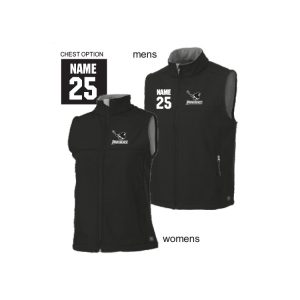 Providence Lacrosse Men's and Women's Soft Shell Charles River Vest in Black