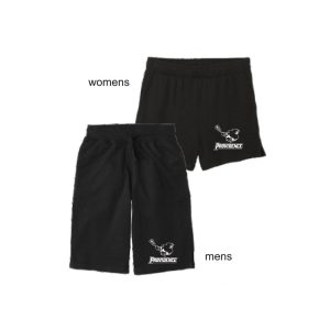Providence Lacrosse Men's and Women's Tri Blend Fleece Shorts with Pockets in Black