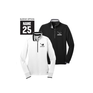 Providence Lacrosse Men's and Women's NIKE Dri Fit Heavyweight 1/2 Zip Coverup in Black or White