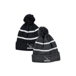 Providence Lacrosse Fleece LINED Winter Pom Pom Hat in Black or Grey