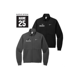 Providence Lacrosse Unisex NIKE Swoosh FULL ZIP Jacket in Black or Anthracite Grey