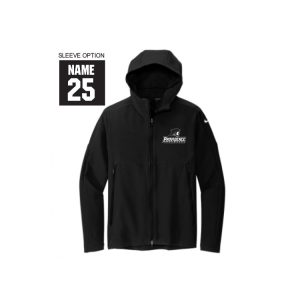 Providence Lacrosse Unisex NIKE Soft Shell HOODED Jacket in Black
