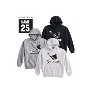 Providence Lacrosse Heavyweight Unisex 10 oz Hoody in White Or Grey Or Black