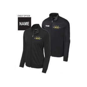 Trumbull Cross Country Track Jacket in Black