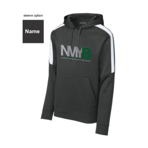 *NEW* NMYB Moisture Wicking Hoody Sweatshirt in Iron Grey/White