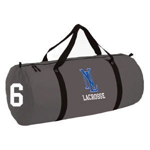 North Lincoln Lacrosse CUSTOM Maverik Monster Equipment Duffle Bag in Grey