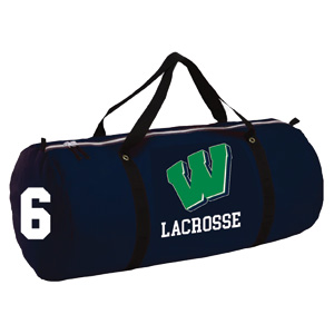 Weddington Lacrosse CUSTOM Maverik Monster Equipment Duffle Bag in Navy