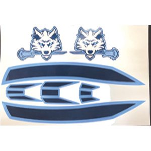 Wolves Lacrosse XRS Pro Helmet Decals - 1 Sheet