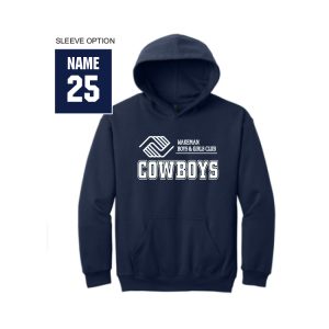 Wakeman Cowboys Soft Touch Hoody in Navy