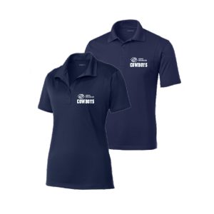 Wakeman Cowboys Wicking Polo Shirt in Navy