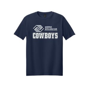 Wakeman Cowboys Soft Touch SHORT Sleeve Tee in Navy