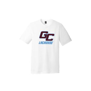 *NEW COLOR* Garden City Youth Lacrosse SHORT Sleeve Tri Blend Tee in White