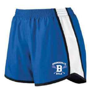 BYLA Women's Practice Short in Royal Blue with Black/White Insert