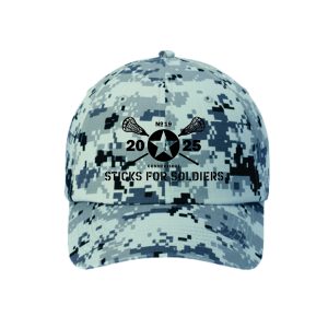 Sticks for Soldiers Digi Camo Hat in Grey
