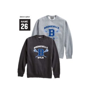 BYLA Heavyweight Crew Neck Sweatshirt in Grey or Black