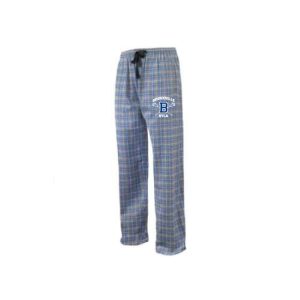 BYLA Soft Flannel Pajama Pants in Grey/Royal Plaid