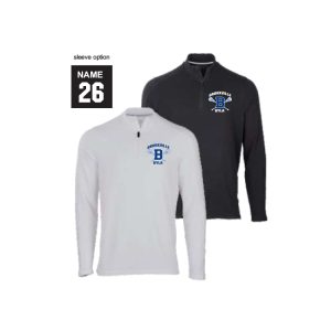 *NEW For Moms and Dads* BYLA Quarter Zip Wicking Pullover in Black or White