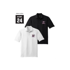 *NEW COLOR*For Dads & Moms* Garden City Rams Lacrosse NIKE Dri Fit Polo Shirt in Black or White
