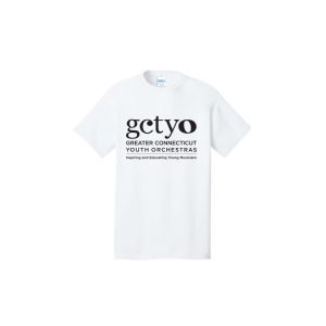 GCTYO SHORT Sleeve Soft Brushed Cotton Tee in White